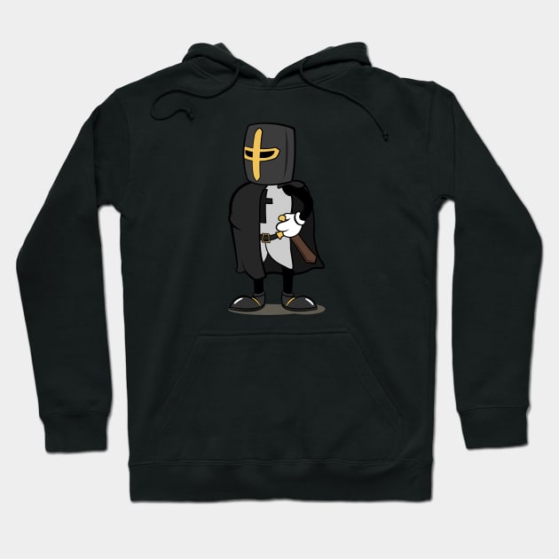 Teutonic Knight Cartoon (Player 7 colors, grey) Hoodie by Koyaanisqatsian